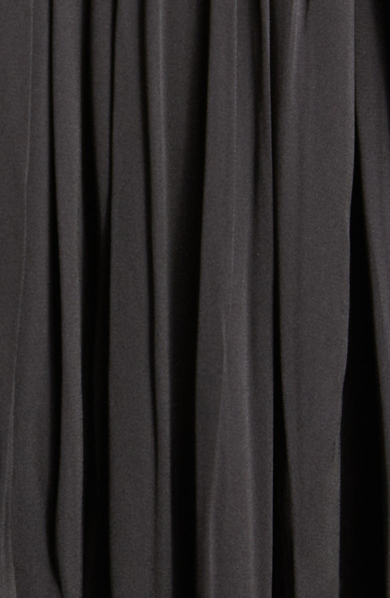 Rabanne High Neck Crinkled Satin Dress, Alternate, color,