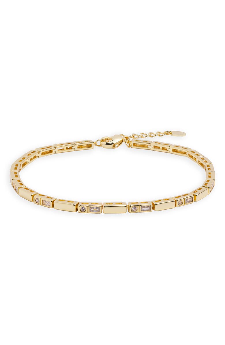 ARGENTO VIVO Cubic Zirconia Bar Bracelet, Main, color, Gold