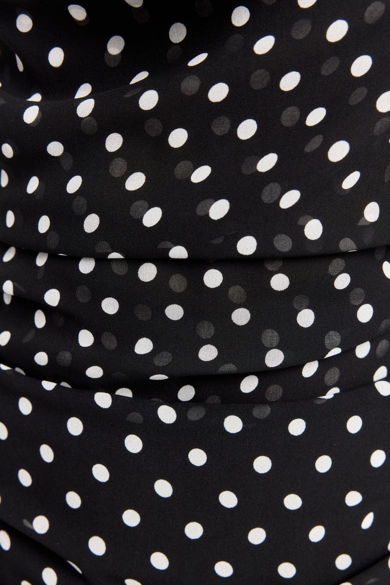 Clara Maxi Dress, Alternate, color, Black Polkadot