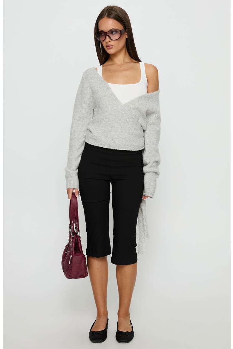 Tonee Wrap Cardigan, Alternate, color, GREY