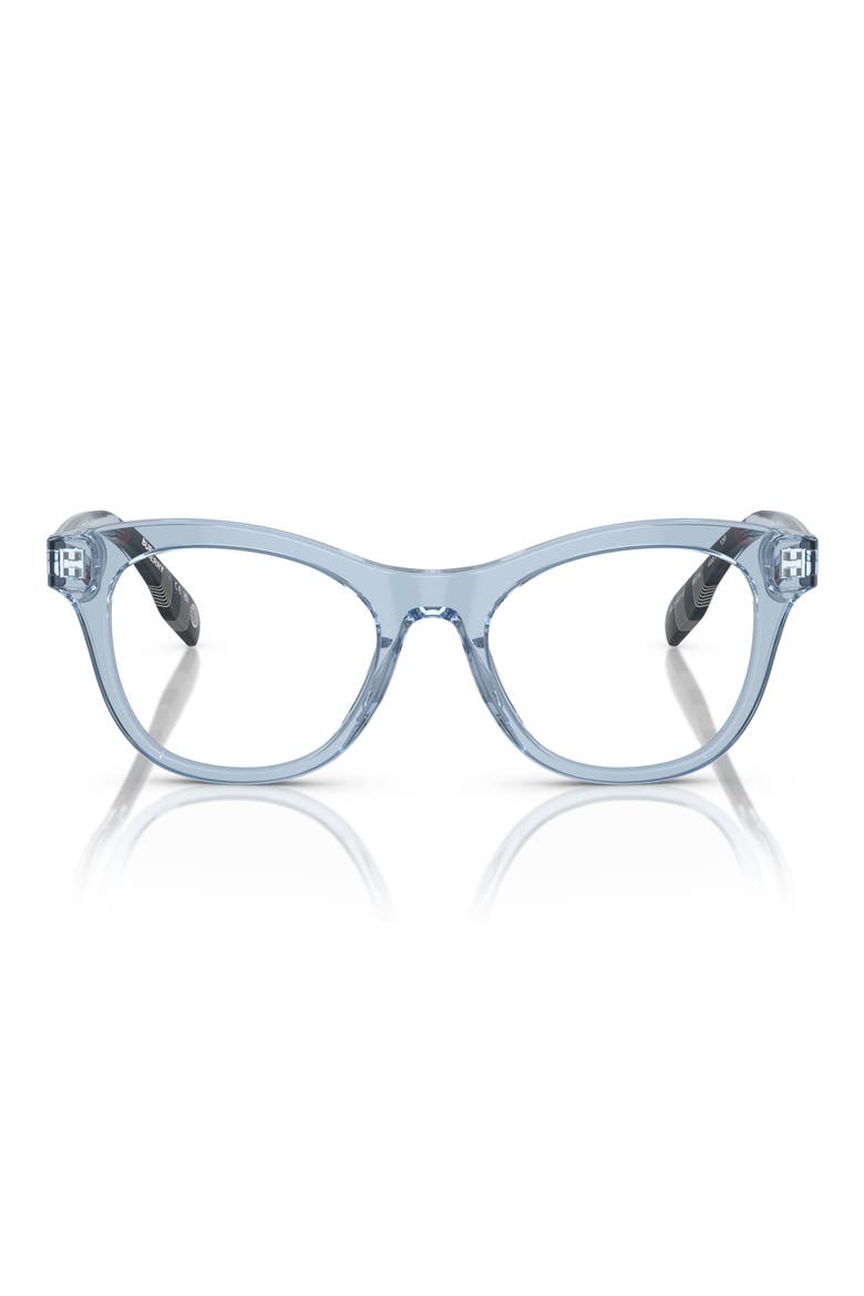 46mm Cat Eye Optical Glasses, Main, color, BLUE / DEMO LENS