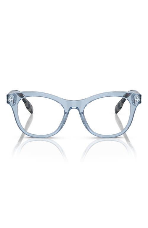 burberry 46mm Cat Eye Optical Glasses in Blue /Demo Lens 