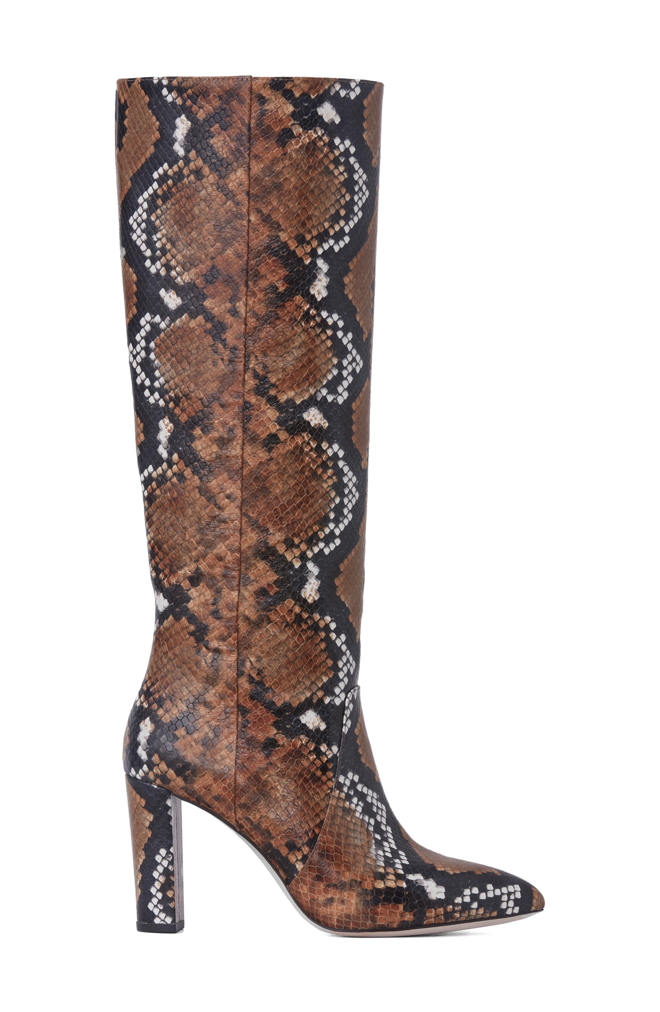 Carmen Knee High Boot, Alternate, color, ORANGE MULTI