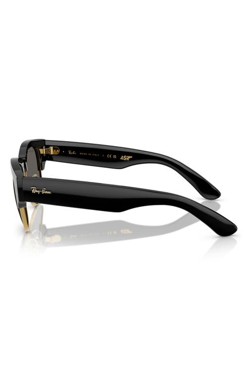 Ray Ban Ray-ban X A$ap Rocky Blacked Out Mega Clubmaster 53mm Square Sunglasses