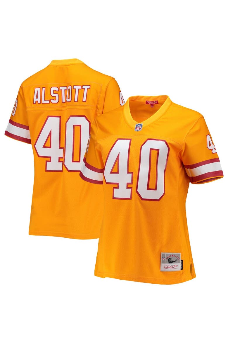 Women's Mitchell & Ness Mike Alstott Orange Tampa Bay Buccaneers Legacy Replica Player Jersey, Main, color, Orange