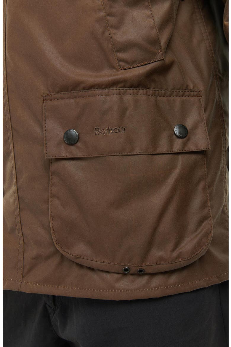 Bedale Water Resistant Waxed Cotton Jacket, Alternate, color, BARK