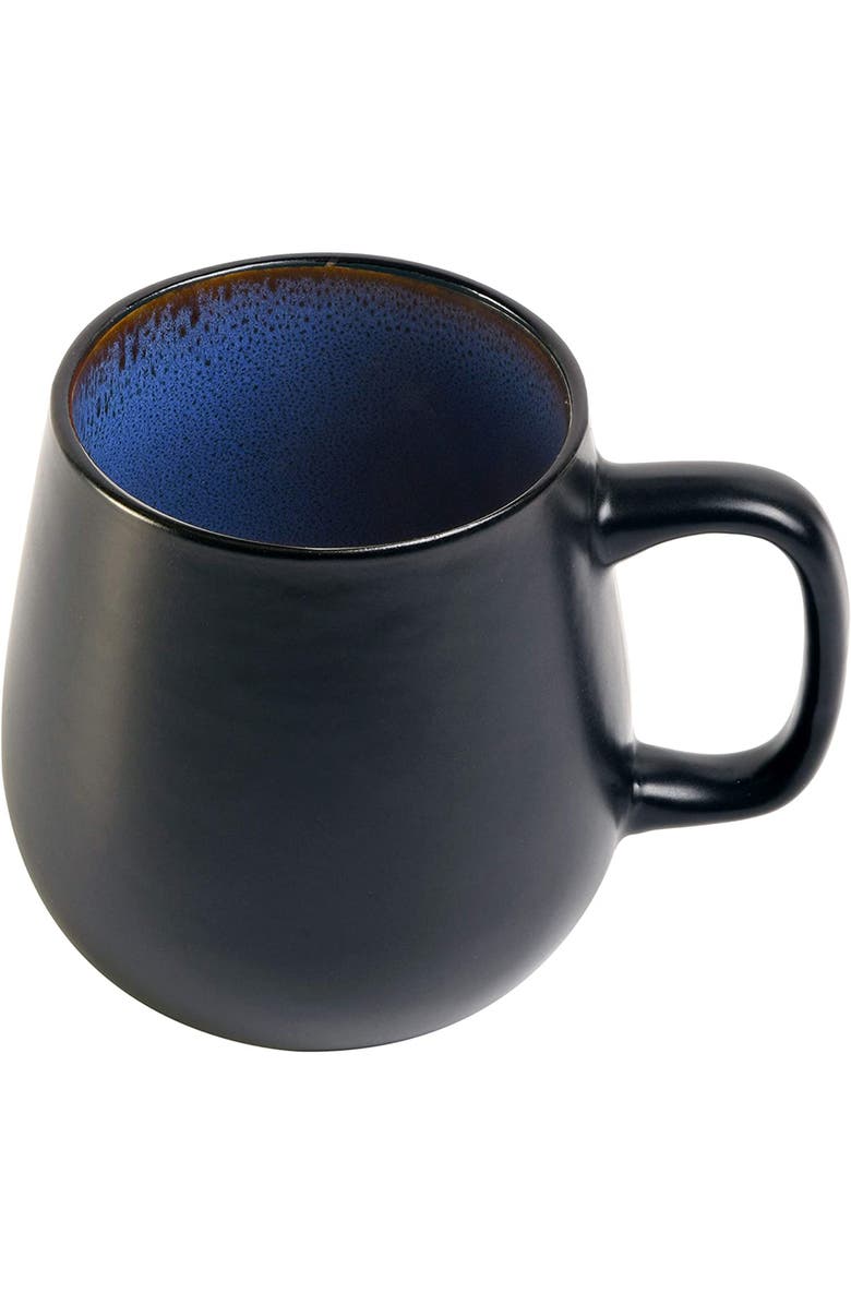 Gibson Home Soho Cafe 4 Piece 20 Ounce Stoneware Mug Set, Alternate, color, Black