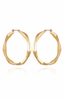 Vince Camuto Textured Hoop Earrings