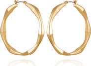 Vince Camuto Textured Hoop Earrings