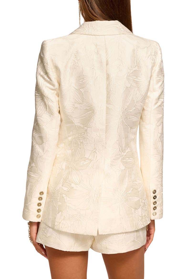 Alani Floral Jacquard Blazer, Alternate, color, IVORY JACQUARD