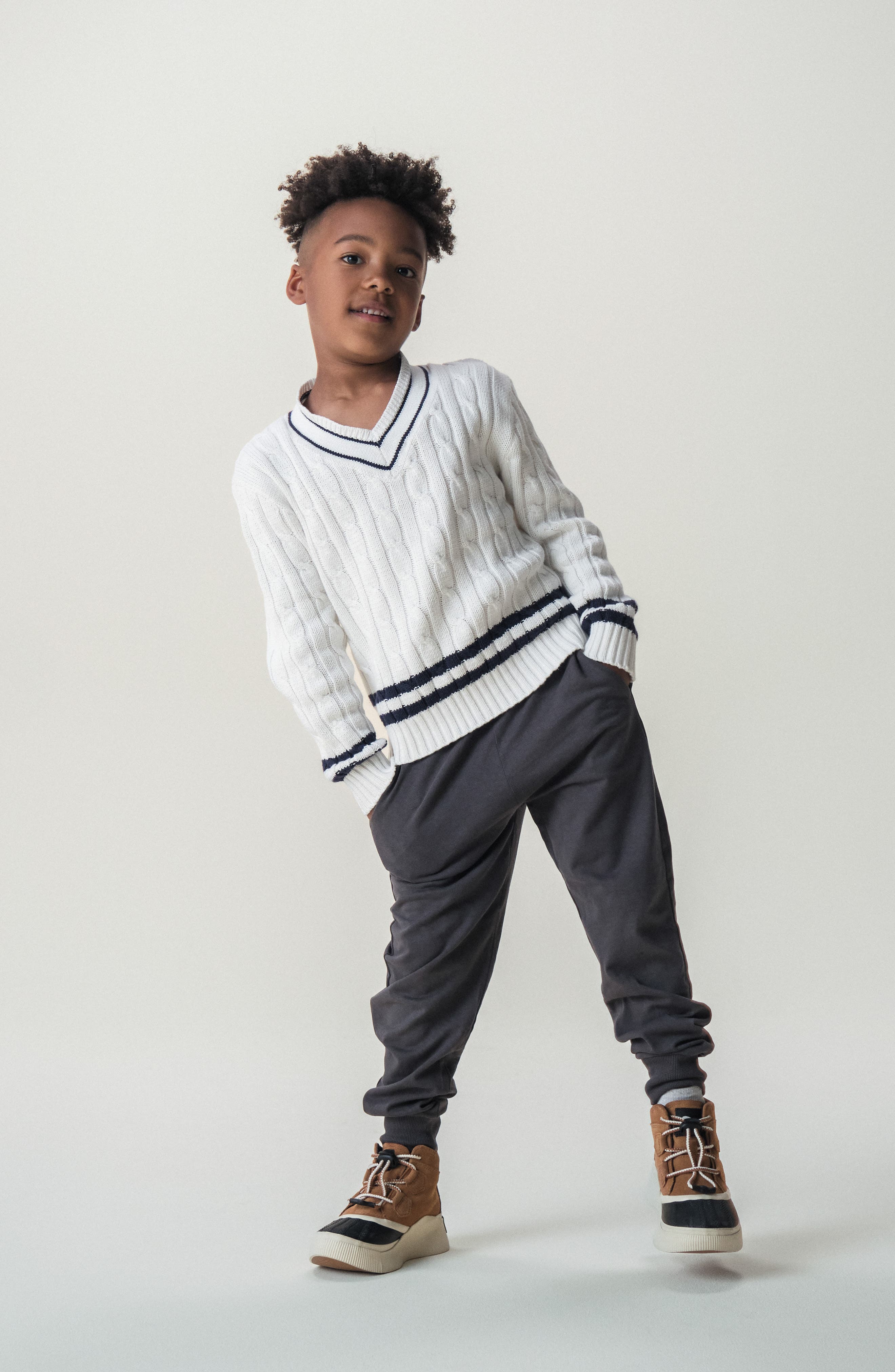 SOREL Kids
 Out 
N About Classic Waterproof Boot, Alternate, color, Taffy/ Black