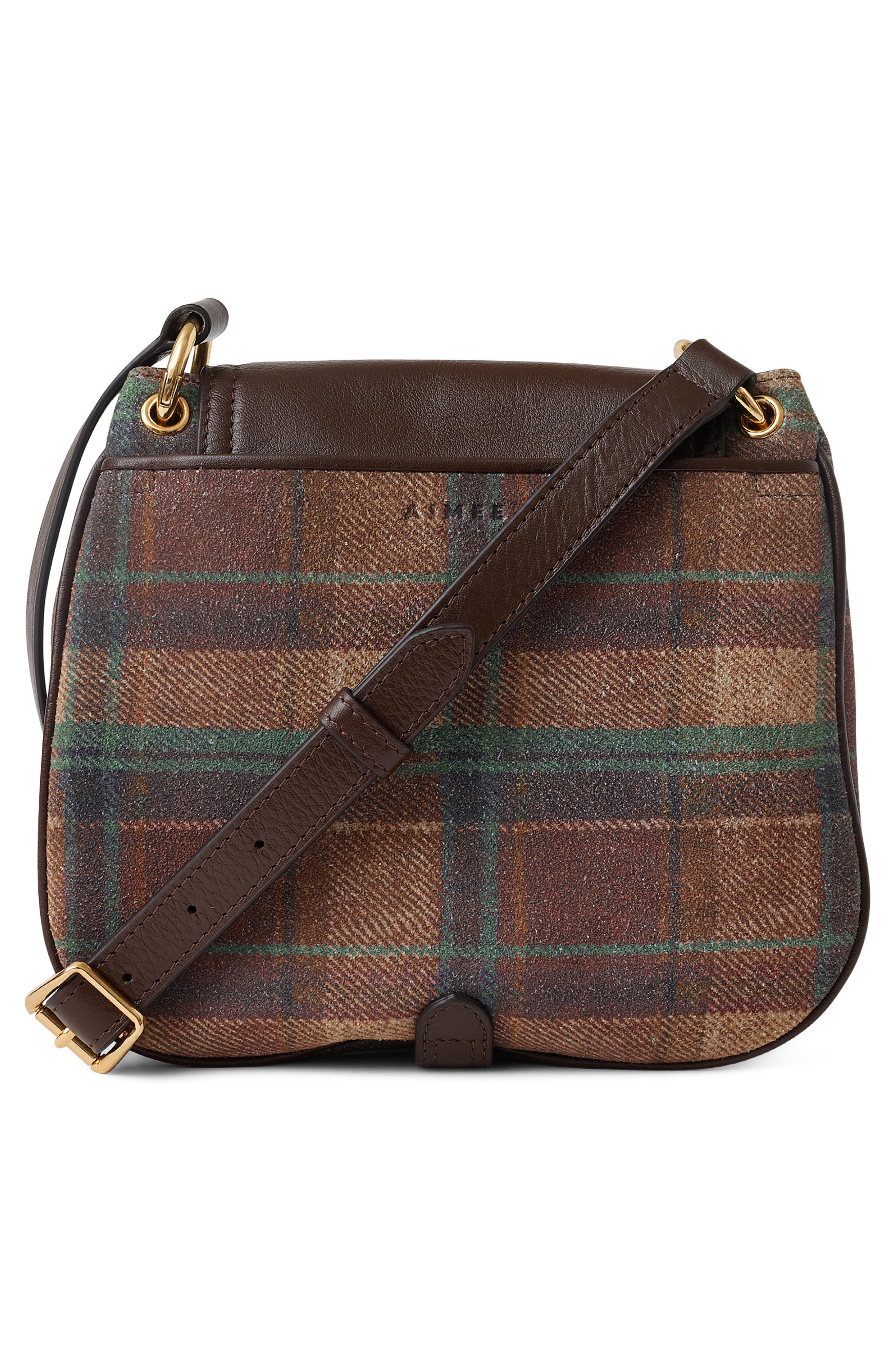Dash Mini Leather Crossbody, Alternate, color, URBAN PLAID