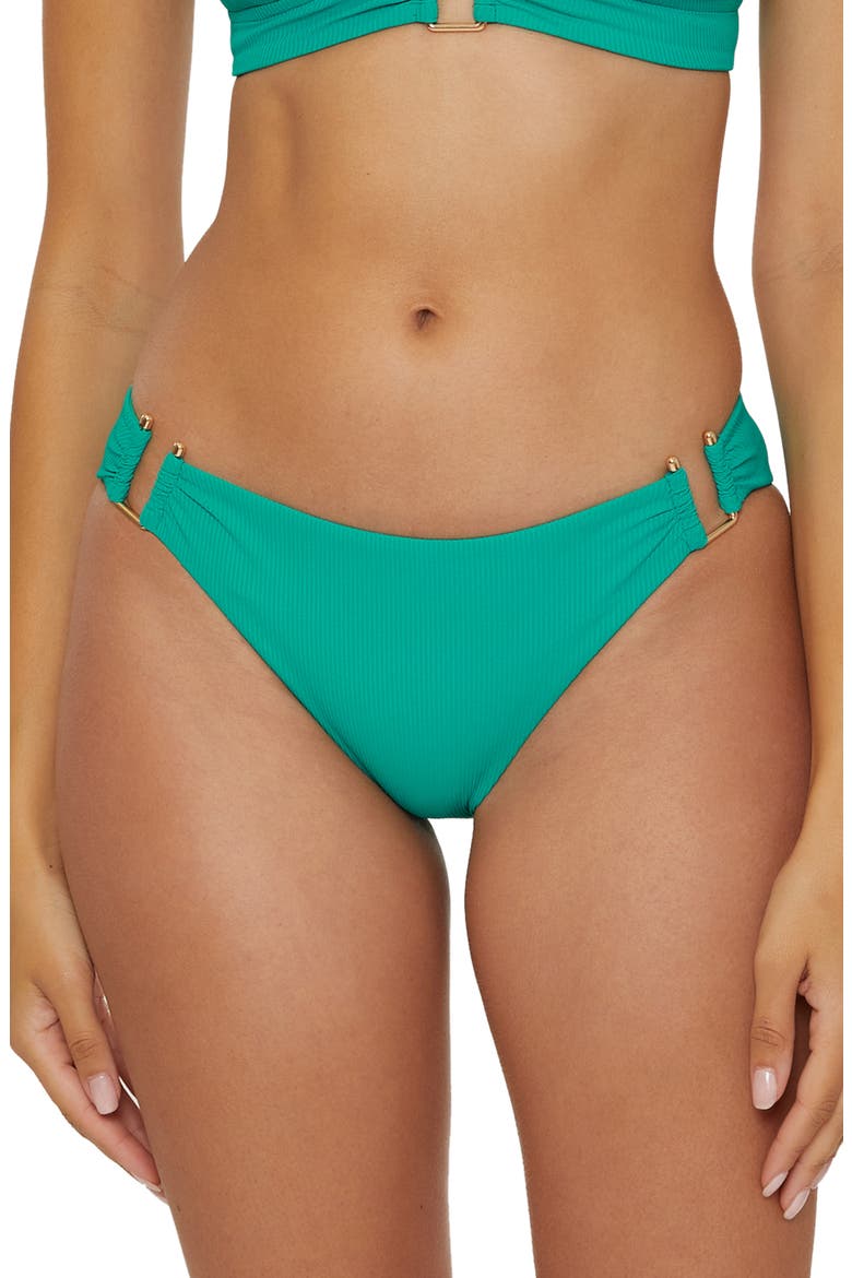 Modern Edge Hipster Bikini Bottoms, Main, color, PEACOCK