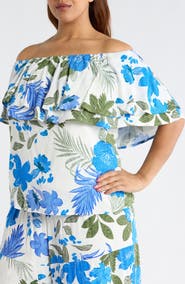 SUGARLIPS Zurie Floral Talisy Off the Shoulder Top