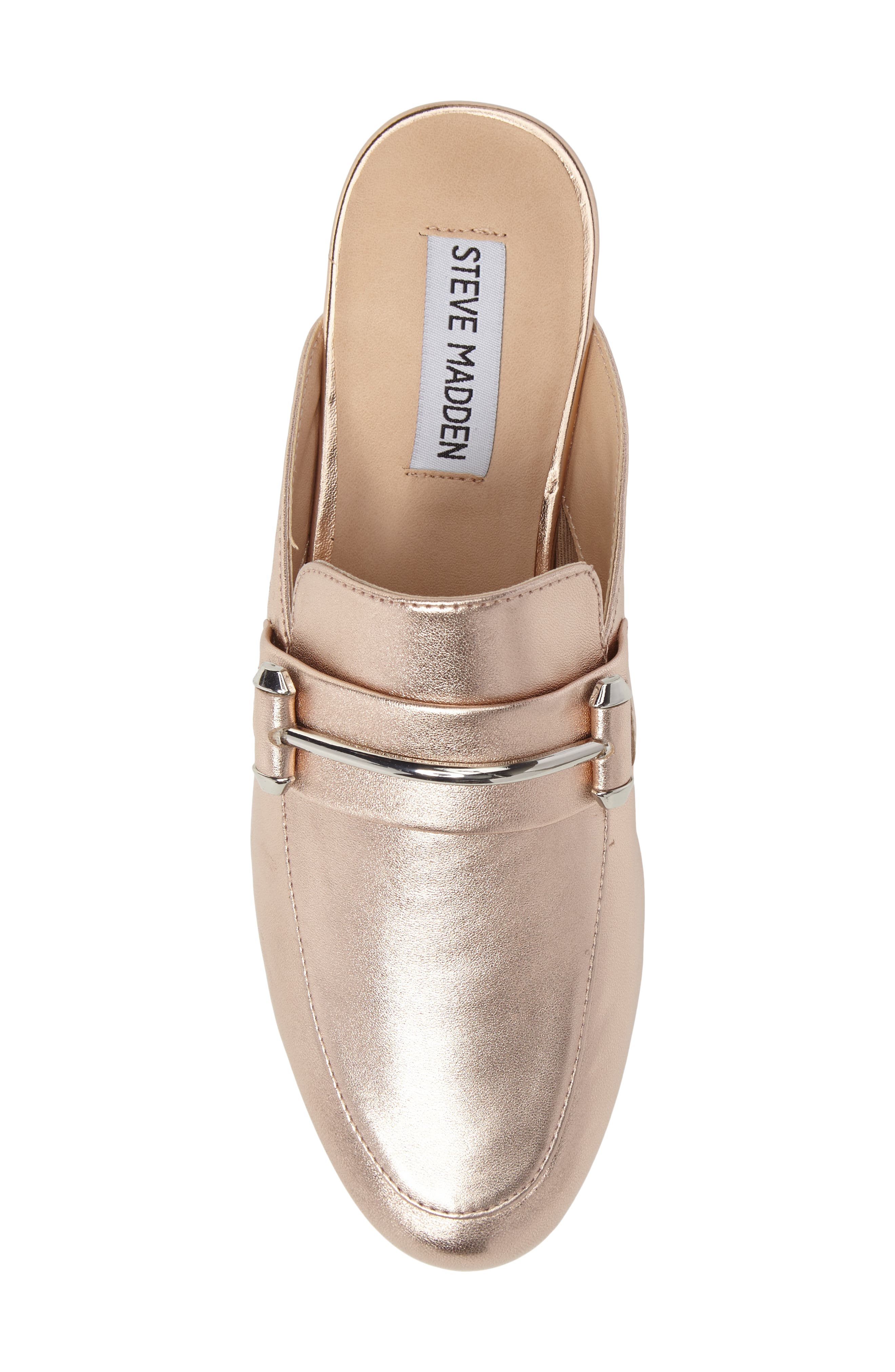 Kera Flat Loafer Mule, Alternate, color, ROSE GOLD