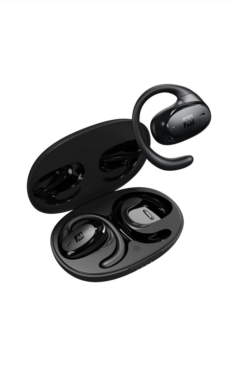 MEE audio AirHooks Pro Open Ear True Wireless Sports Headphones, Main, color, Black