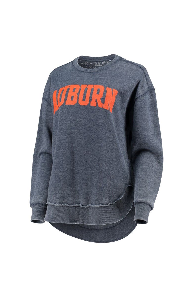 PRESSBOX Women's Pressbox Navy Auburn Tigers Vintage Wash Pullover Sweatshirt, Alternate, color, Navy