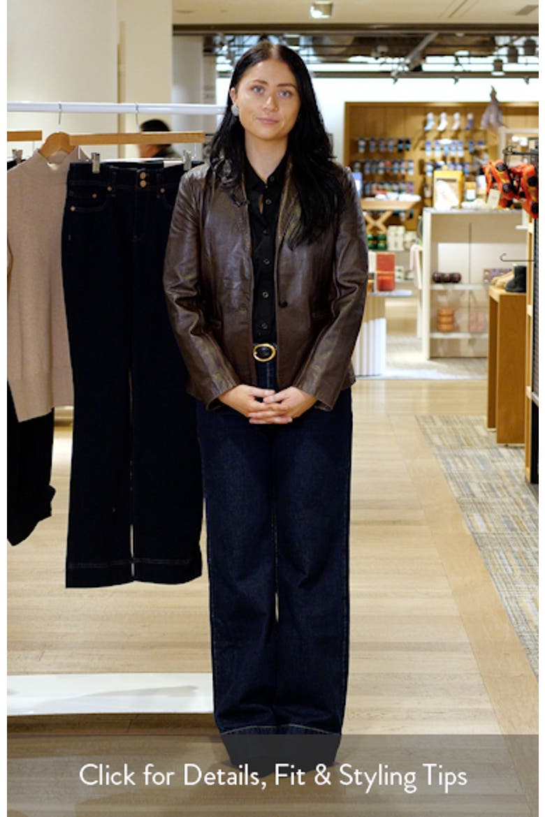 Fitted Leather Blazer video