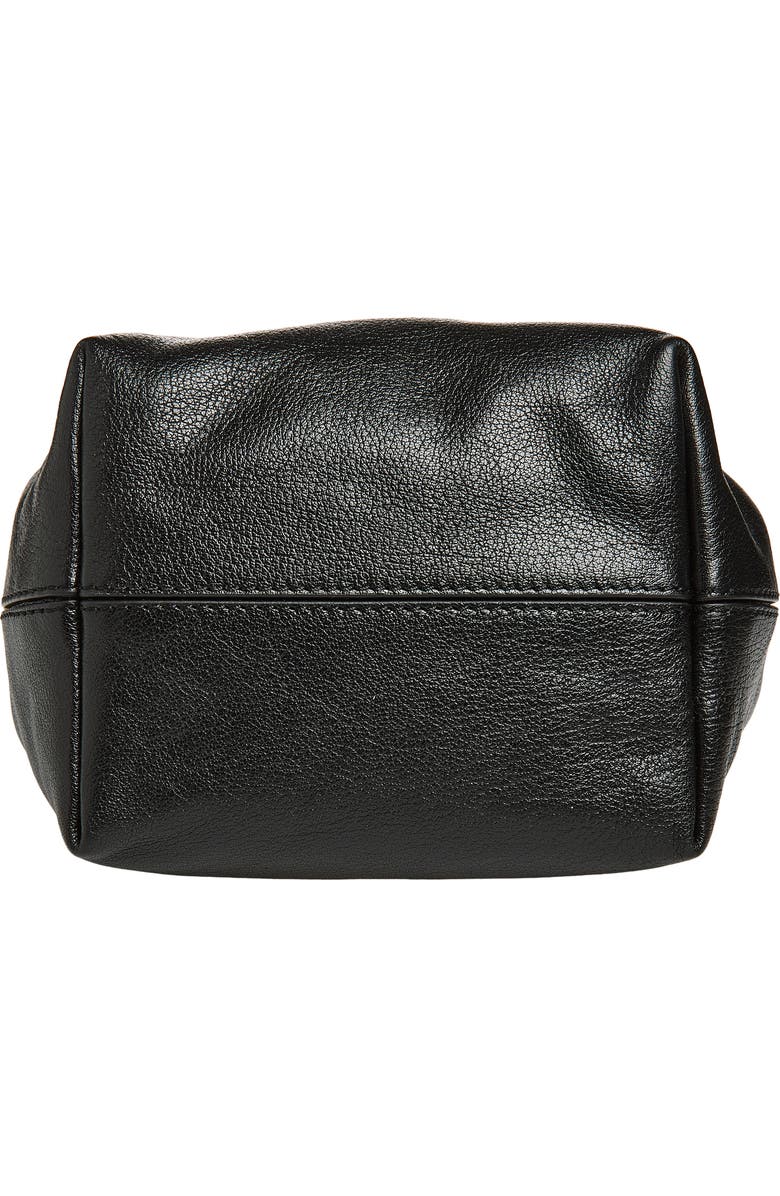 Chloé Horse Medal Leather Shoulder Bag, Alternate, color, Black