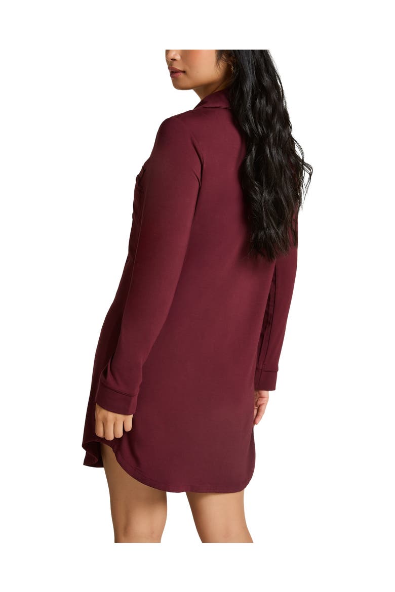 Essential Jersey Shirtdress, Alternate, color, Windsor Wine