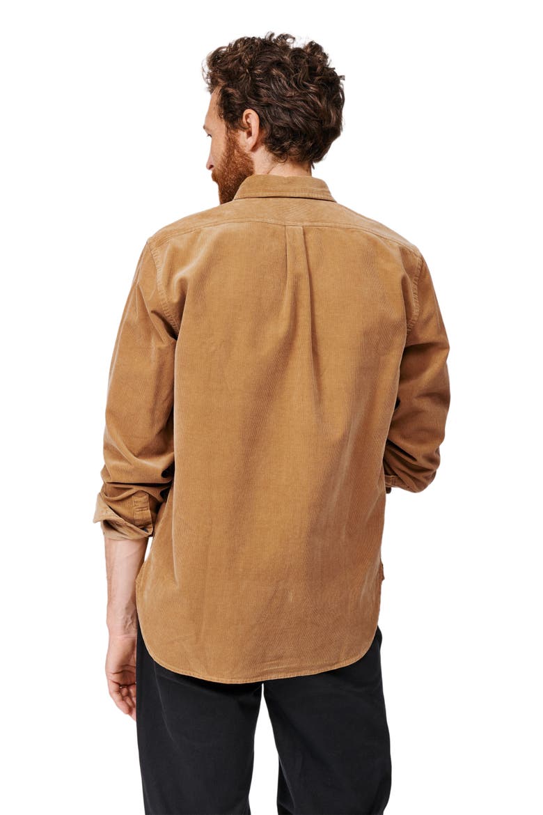 Haworth Corduroy Shirt, Alternate, color, Dijon