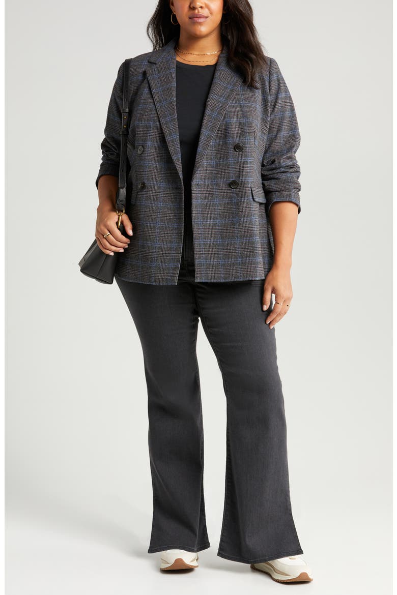 The Plus Rosedale Blazer, Main, color, KYLE MINI GLEN PLAID