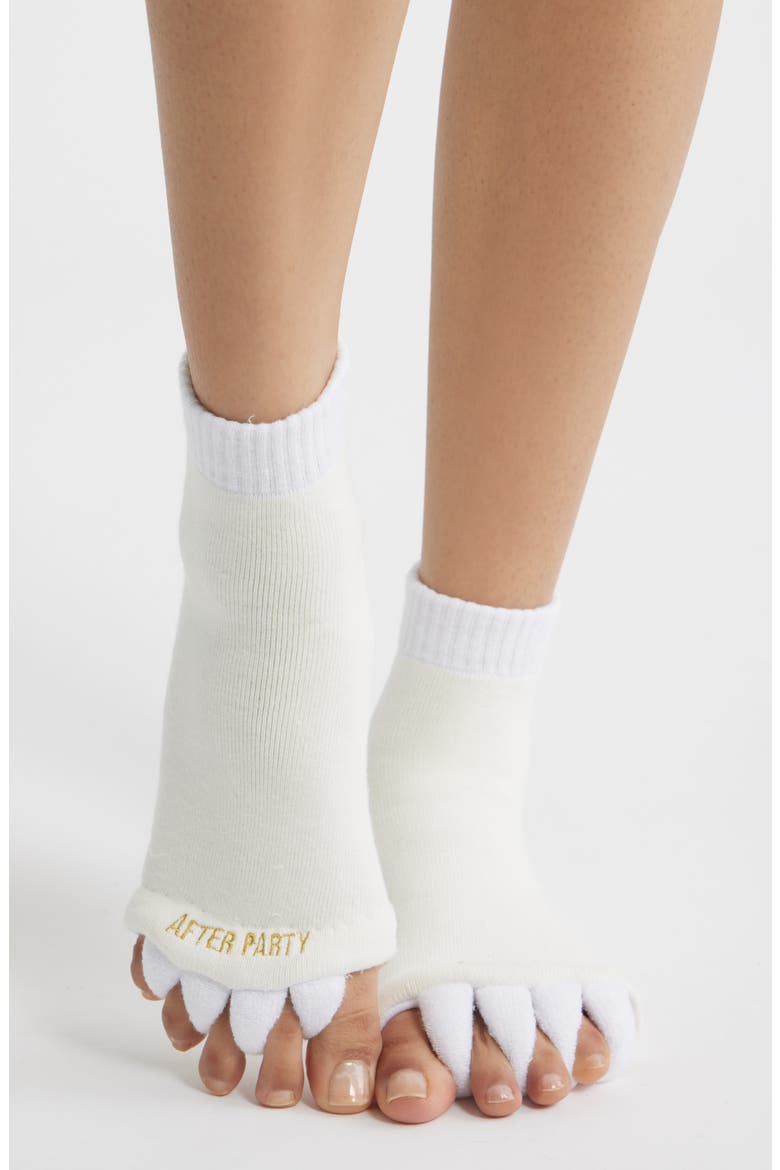 The After Party Socks, Alternate, color, CREME