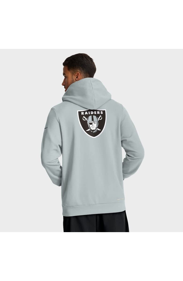 Nike Men's Nike Silver Las Vegas Raiders Sideline Standard Issue Utility Player Dri-FIT Full-Zip Hoodie, Alternate, color, Silver