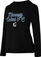 CONCEPTS SPORT Women's Concepts Sport  Black Minnesota United FC Linger Long Sleeve Hooded Top