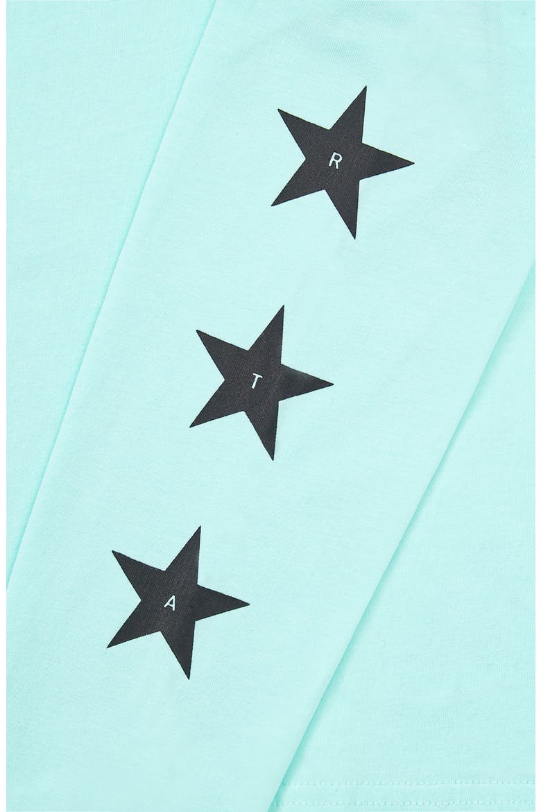 Kids' Hollis Long Sleeve Cotton Graphic T-Shirt, Alternate, color, TURQUOISE PLANETARY RTA
