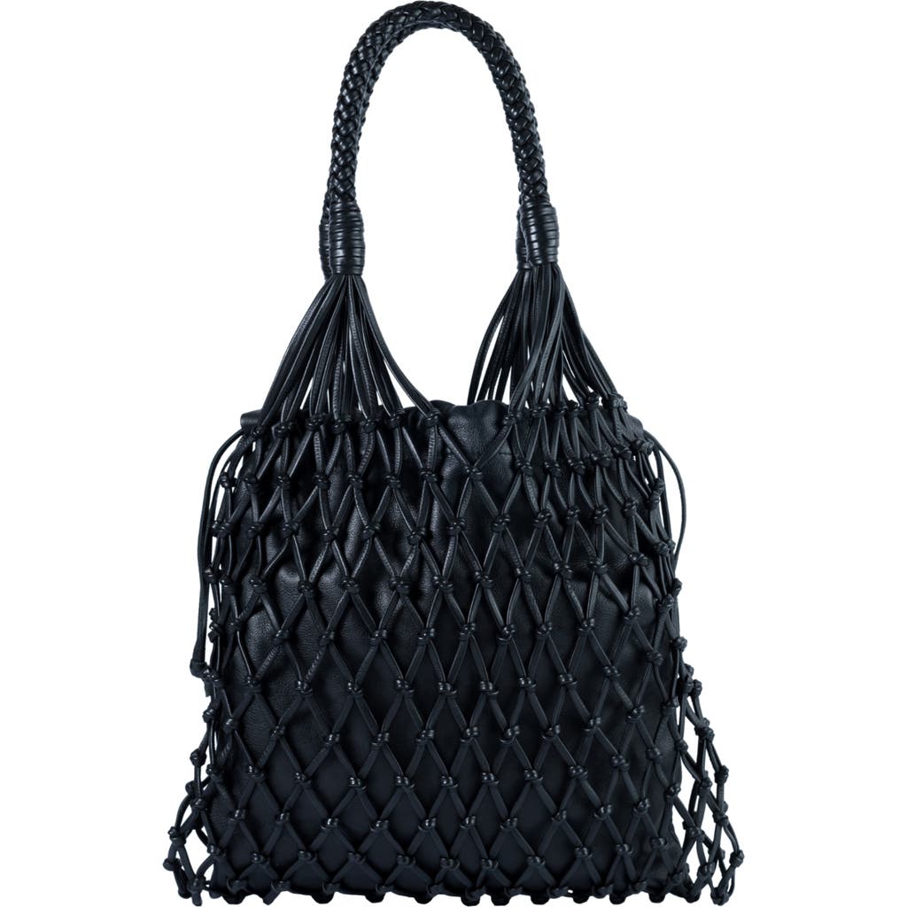Adriana Castro La Red Mesh Bag In Leather in Black  product