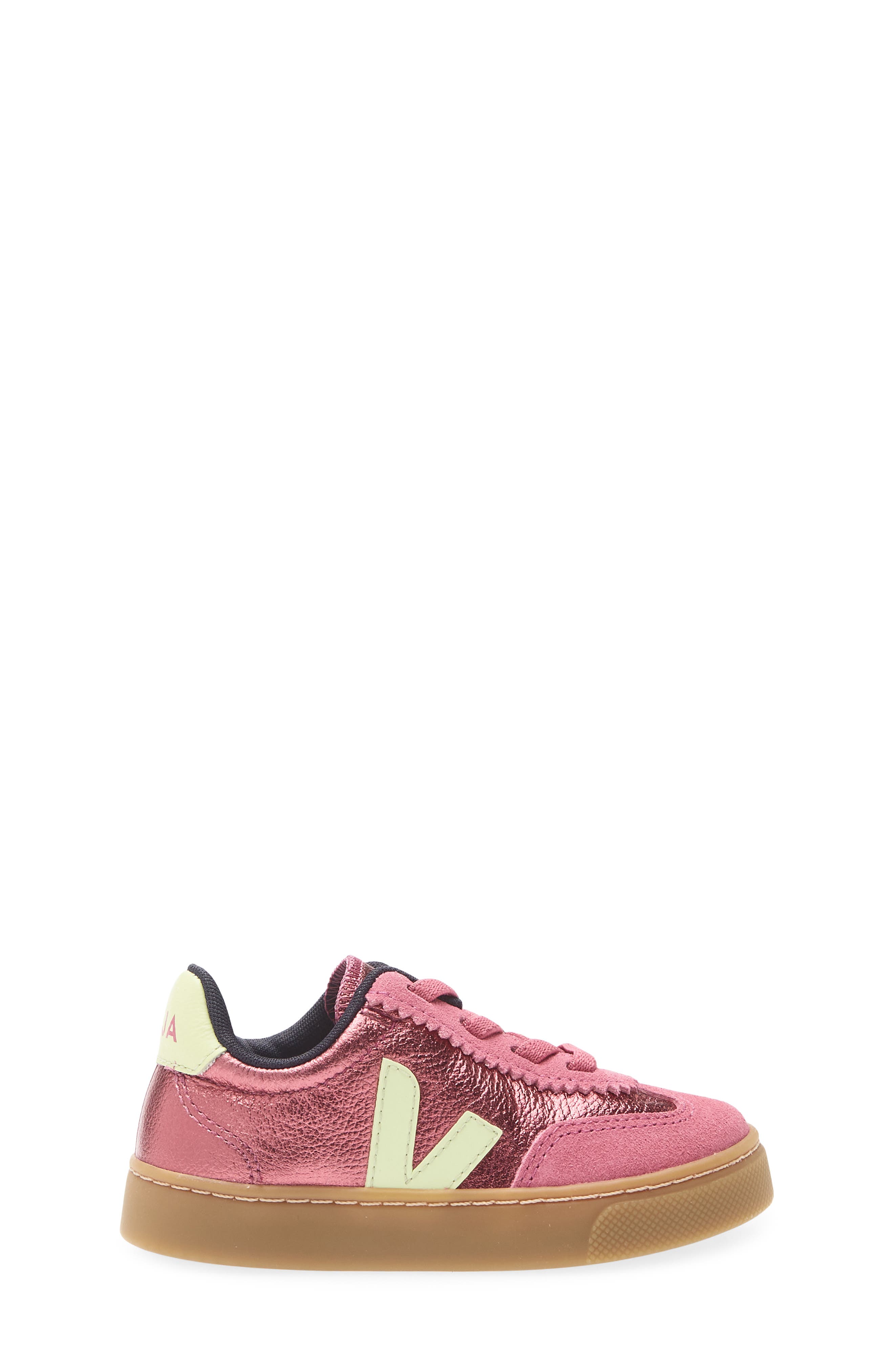 Kids' Small Volley Sneaker, Alternate, color, AZALEA LIMO