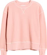 CITY BLUES Contrast Stitch Waffle Knit Sweatshirt