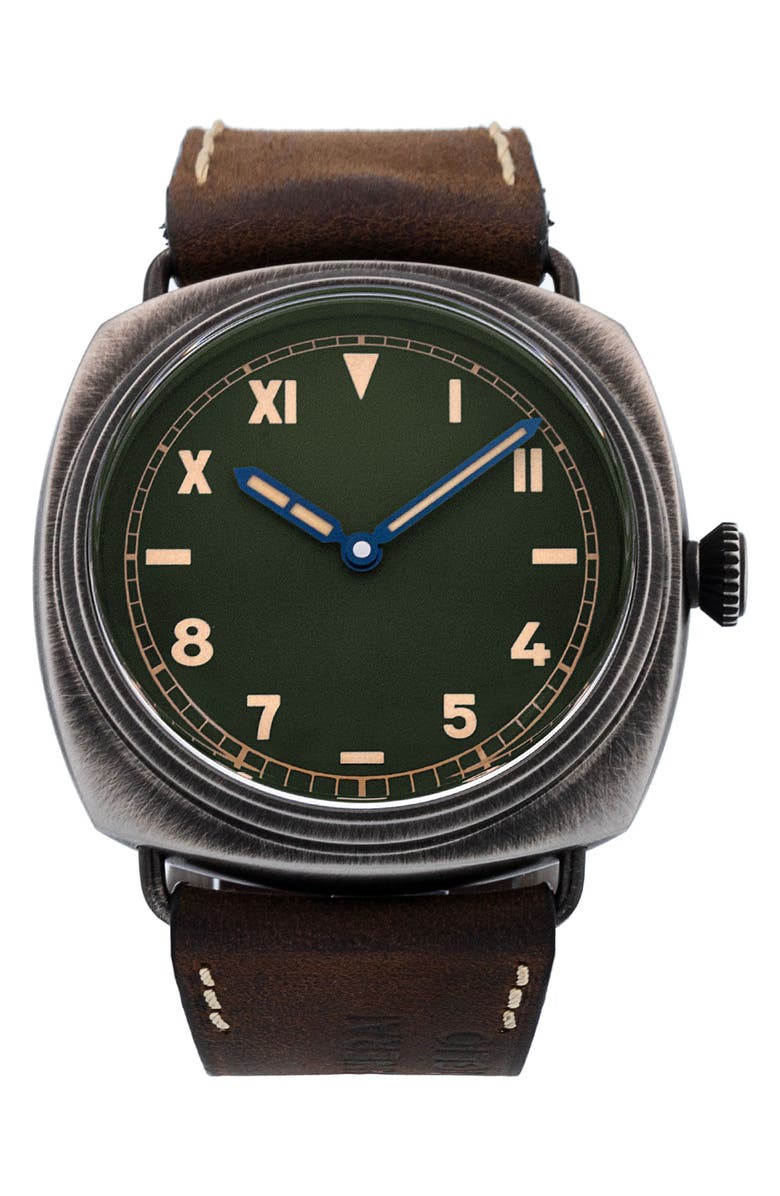 Watchfinder & Co. Panerai Preowned Radiomir California Leather Strap Watch, 45mm, Main, color,
