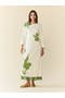  Ivory With Green Applique