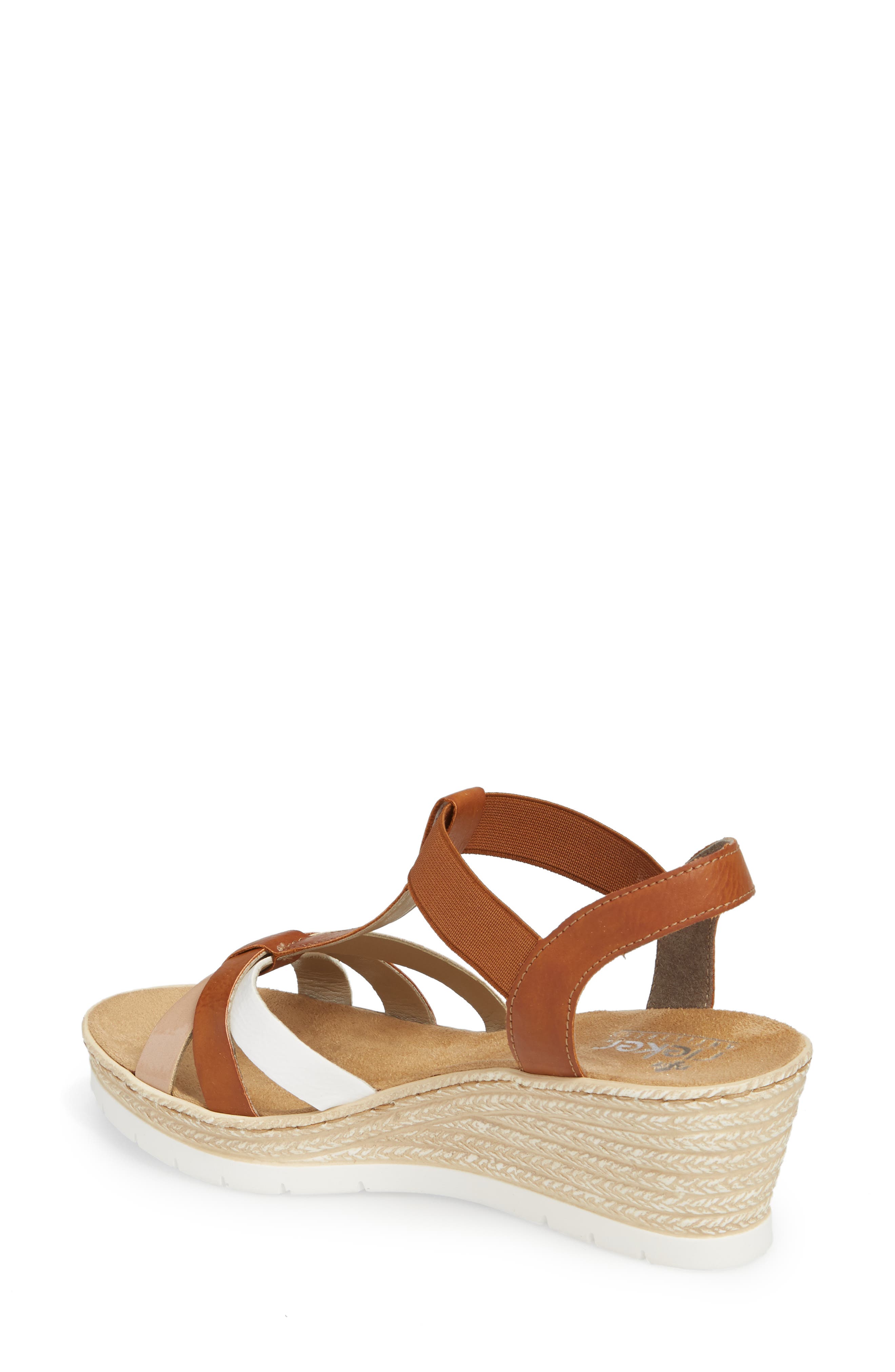 Rieker Antistress Fanni 95 Espadrille Wedge Sandal, Alternate, color, 