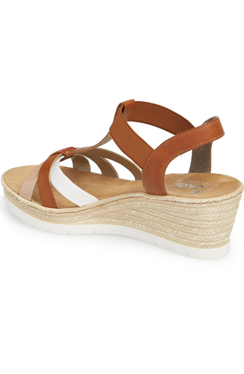 Rieker Antistress Fanni 95 Espadrille Wedge Sandal, Alternate, color,