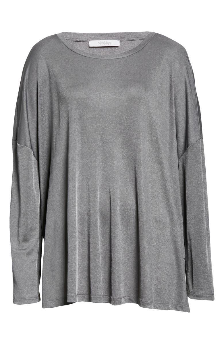 Max Mara Leisure Gio Oversize Jersey Top, Alternate, color, 