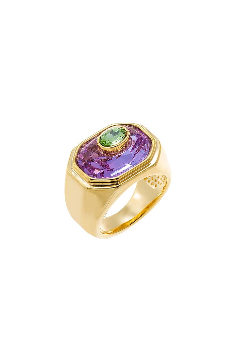 BY ADINA EDEN Amethyst Statement Ring, Main, color, Purple