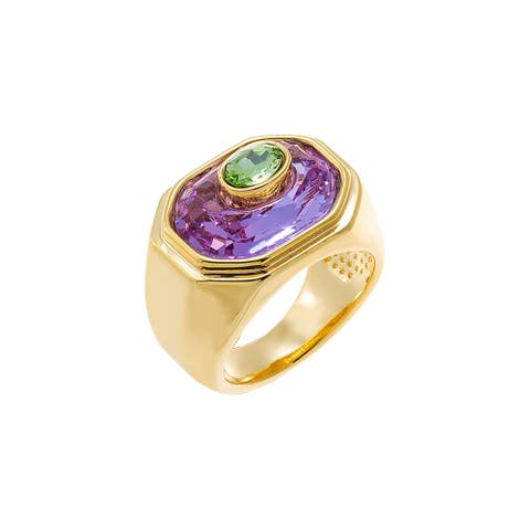 Amethyst Statement Ring