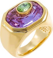 BY ADINA EDEN Amethyst Statement Ring