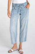 Liverpool Los Angeles Beach Comber Drawstring Ankle Wide Leg Jeans