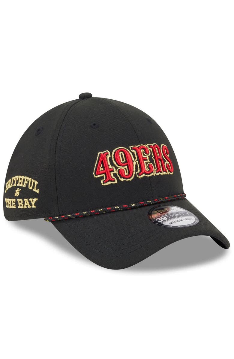 New Era Men's New Era  Black San Francisco 49ers 2025 Rivalries Collection Sideline 39THIRTY Flex Hat, Main, color, Black