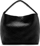 MANGO Medium Braided Leather Bucket Bag