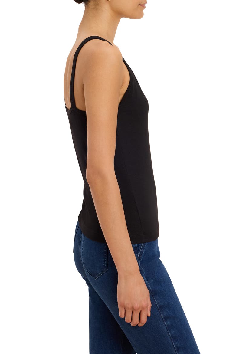 V-Neck Tank Top, Alternate, color, BLACK ONYX