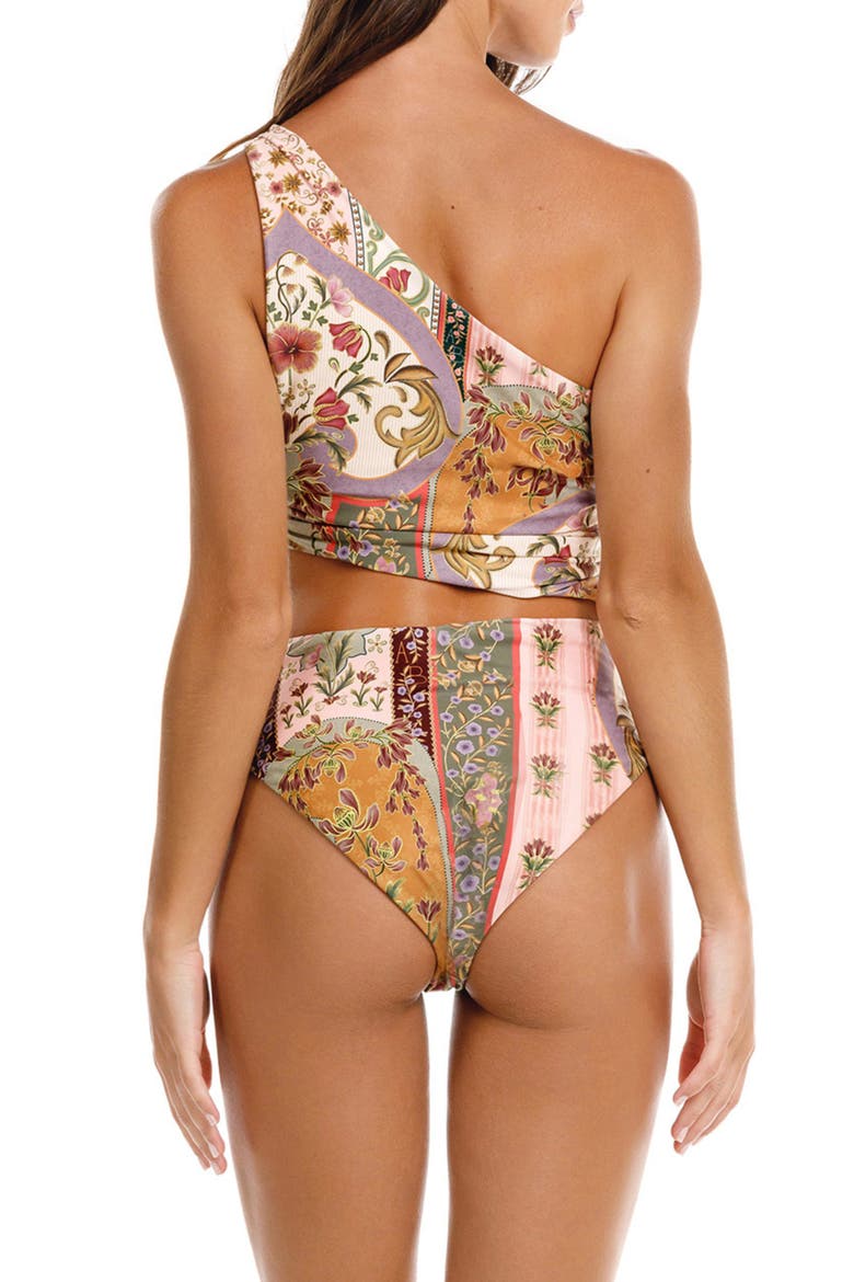 Greisa Aura Cutout One-Piece Swimsuit, Alternate, color, GREEN MULTI