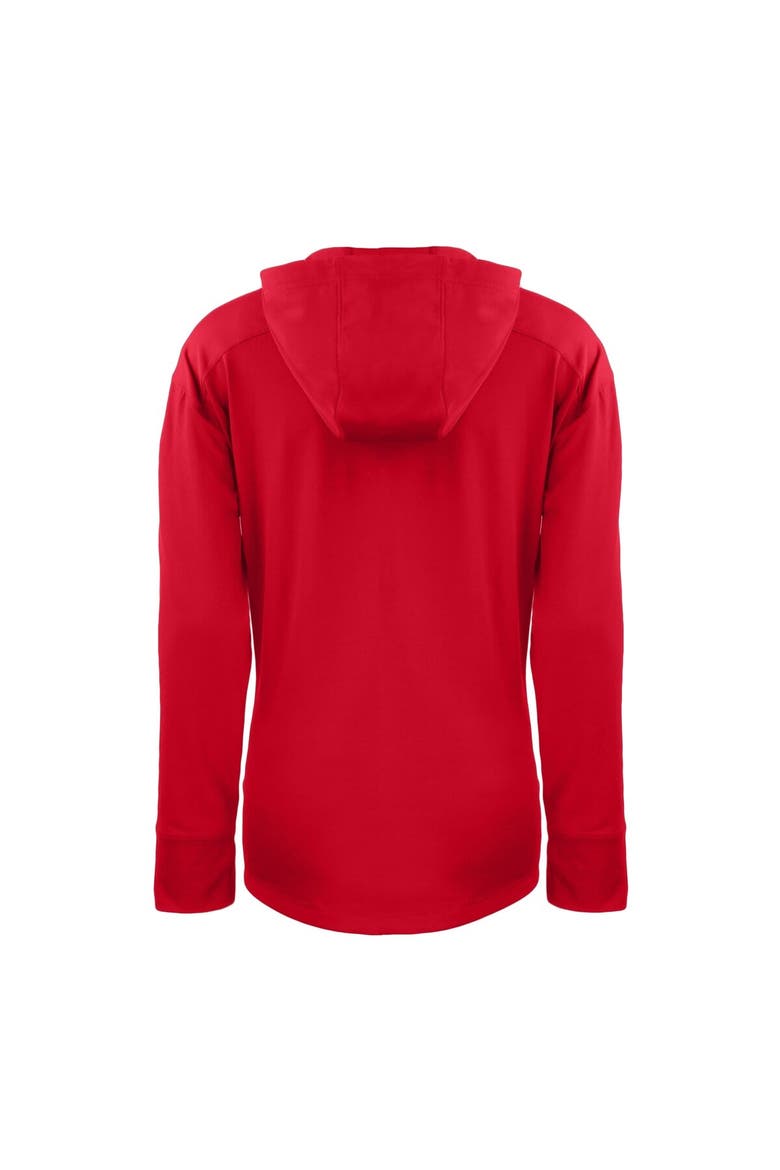 Women's Cutter & Buck  Red Houston Astros Daybreak Eco Recycled Half-Zip Hoodie, Alternate, color, Red