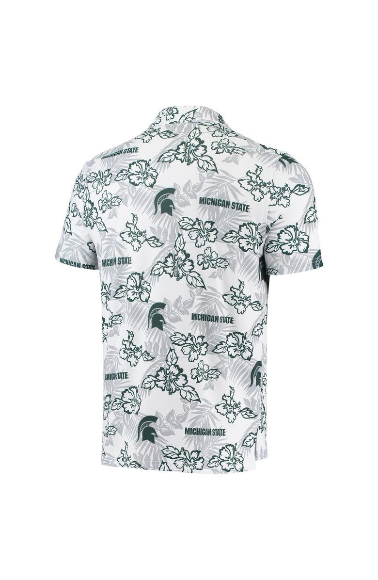 Reyn Spooner Men's Reyn Spooner White Michigan State Spartans Performance Polo, Alternate, color, White