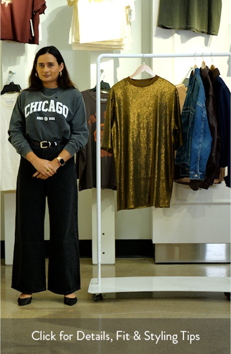 Opal Sequin T-Shirt Minidress, sales video thumbnail