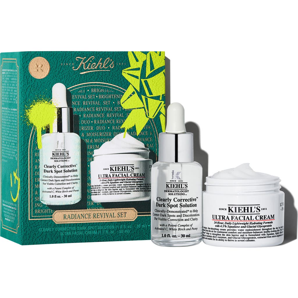 Kiehl's Since 1851 Radiance Revival Set $104 Value In Transparent